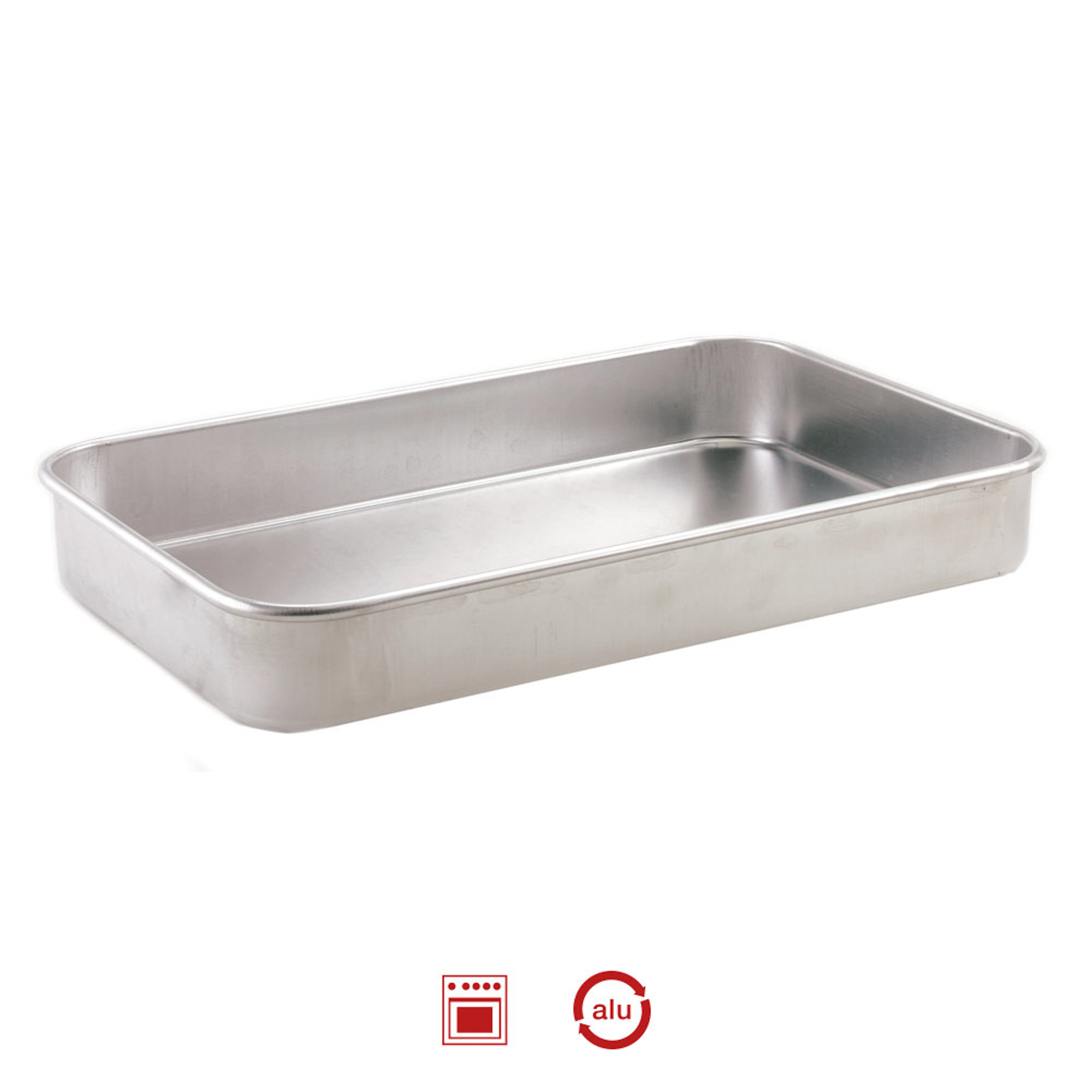 Fuente P/Horno Hecha De Aluminio 35x22Cm