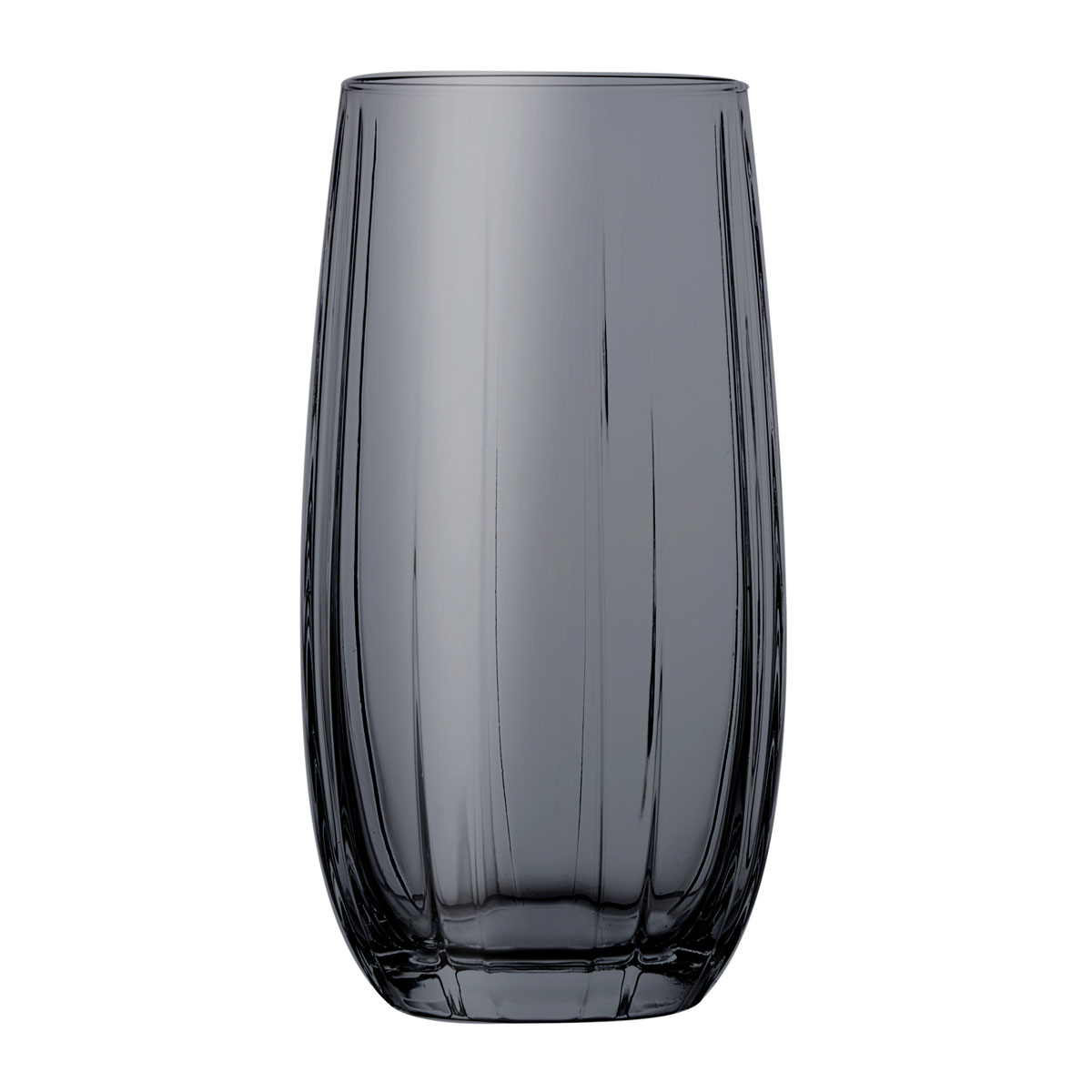 Copo De Vidro Cinza Linka