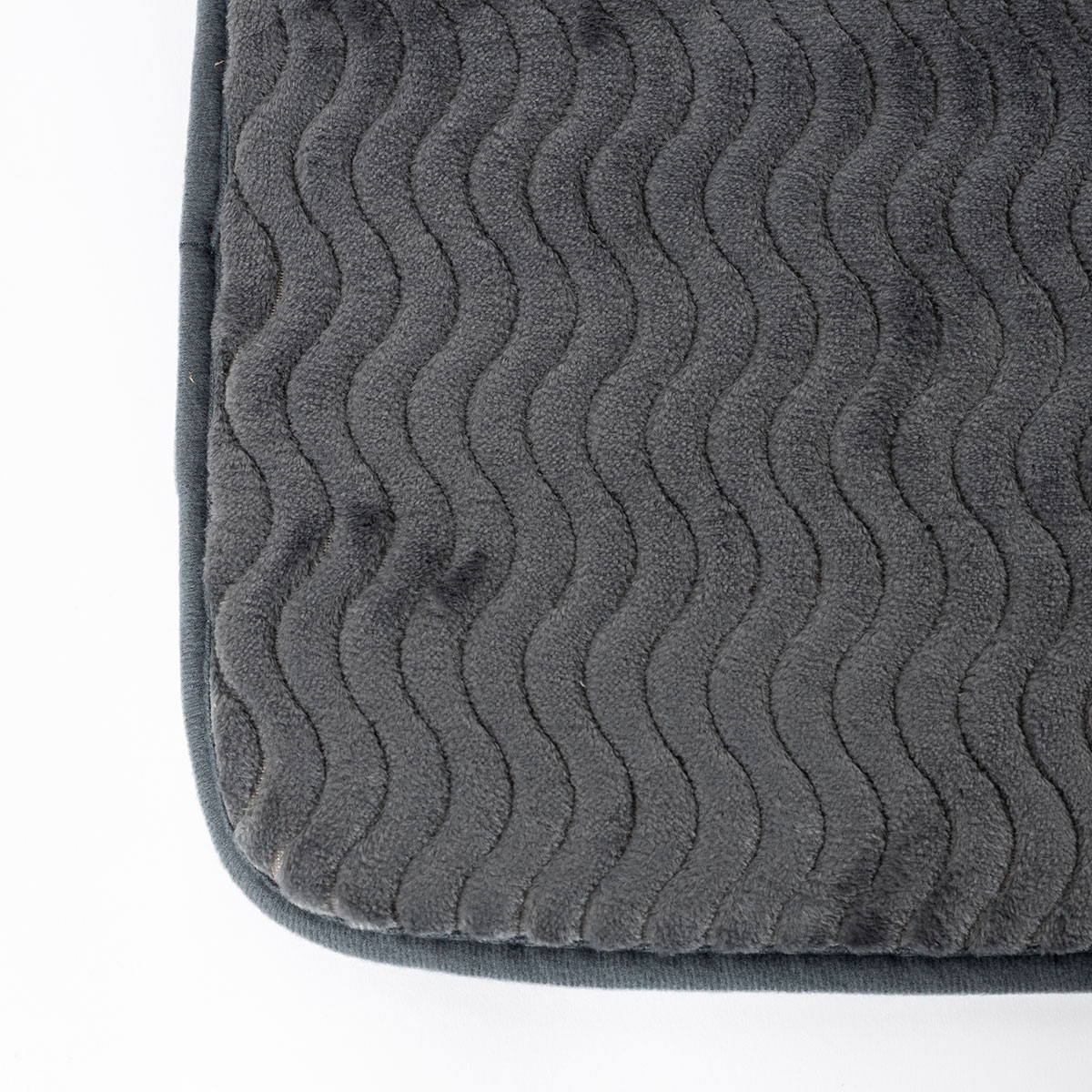 Alfombra wc gris oscuro 120x40cm