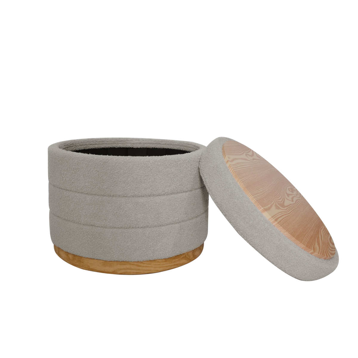 Puf/mesa BATH gris 44x56cm