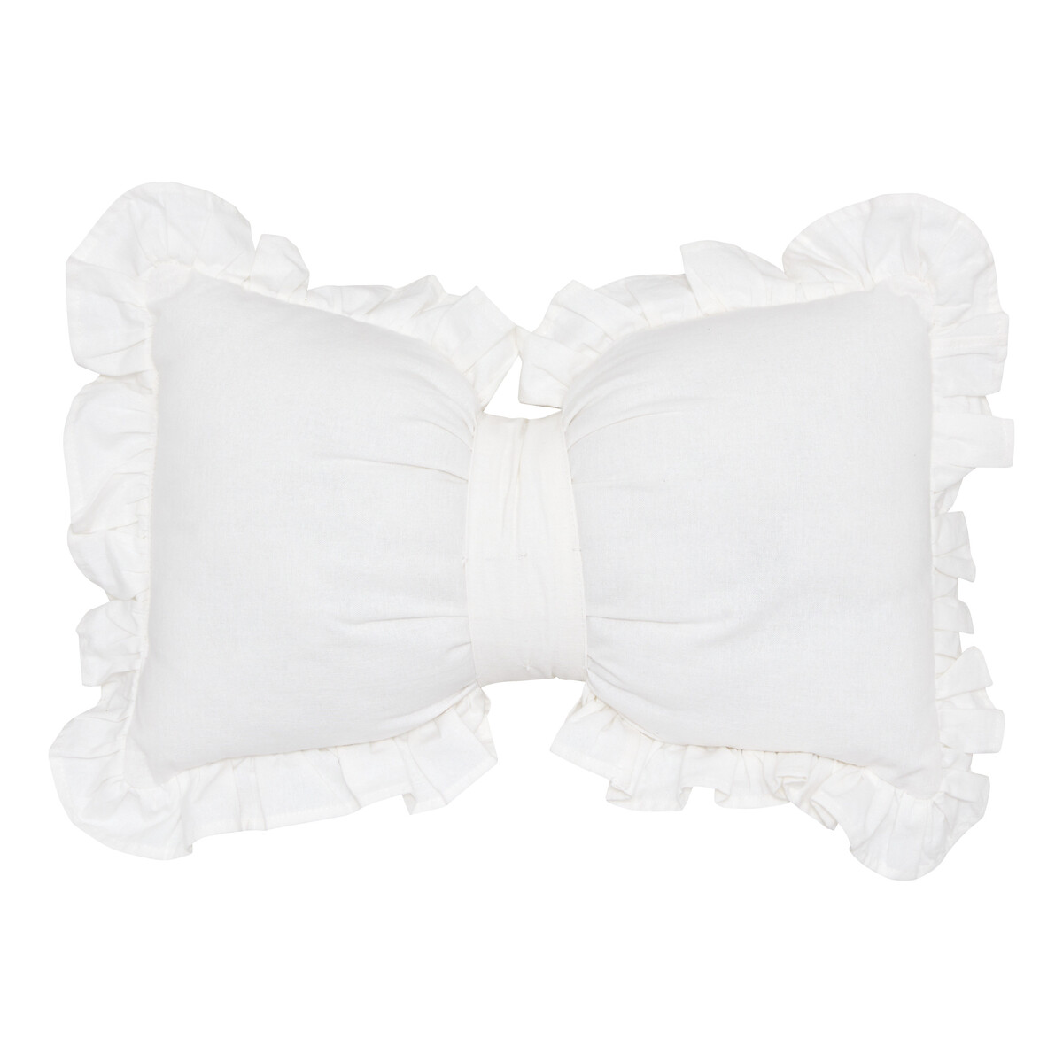 Coj&iacute;n de lazo FLEUR SAUVAGES blanco 30x50cm