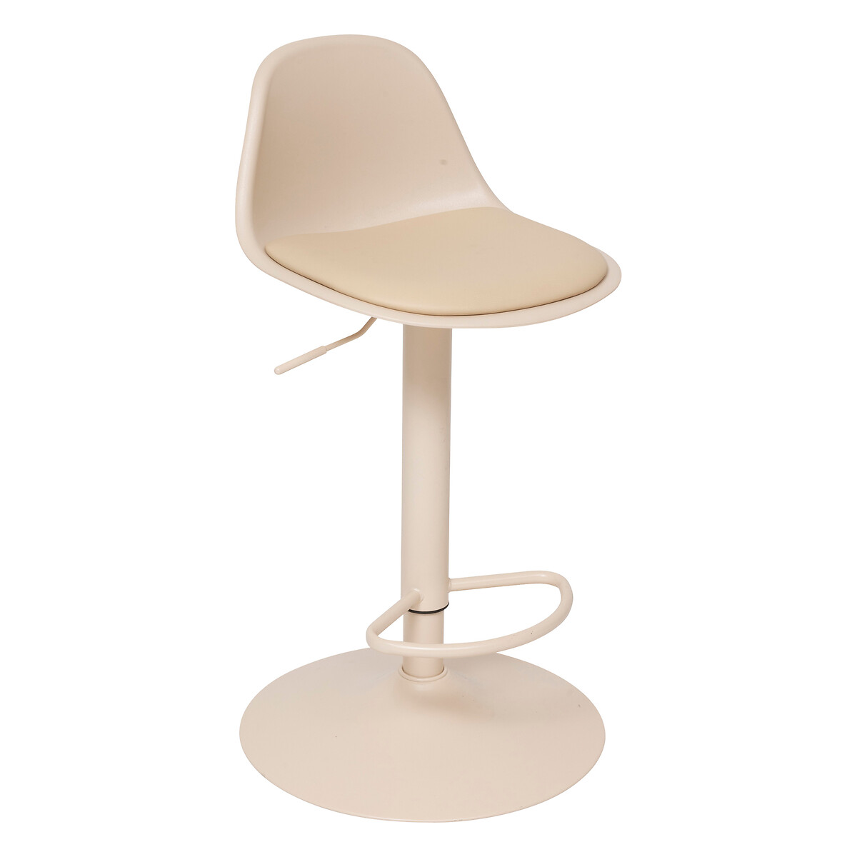 Taburete de bar regulable beige AIKO 