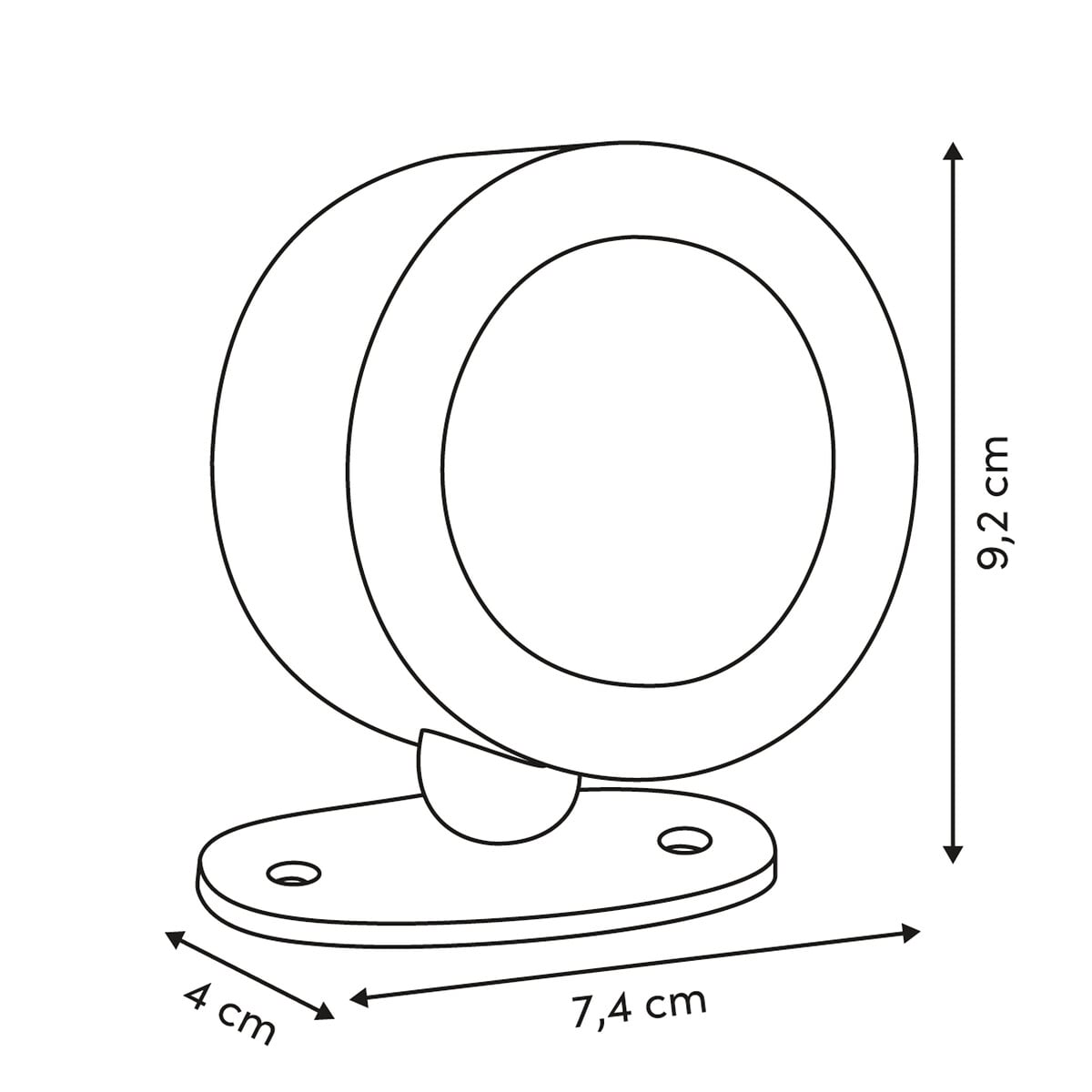 L&aacute;mpara de pared Led USB 9cm
