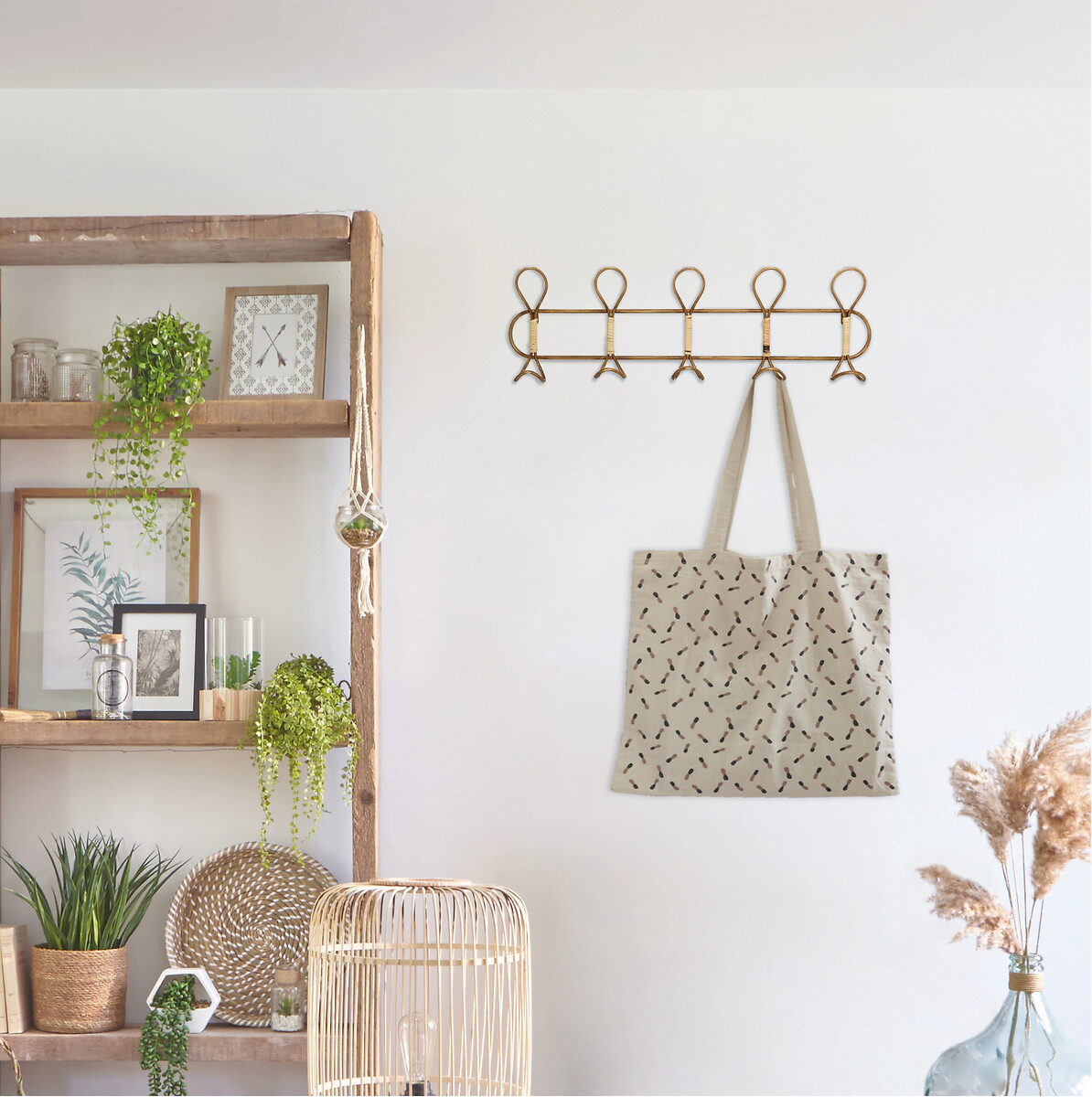 Colgador De Pared De Metal 76x7.5x22.5Cm