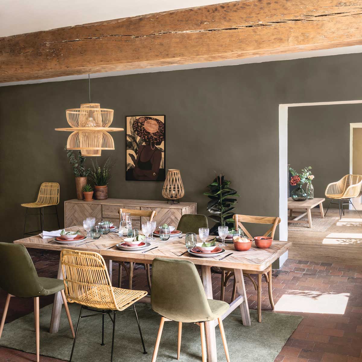 Alfombra Joanne Verde 120x170Cm