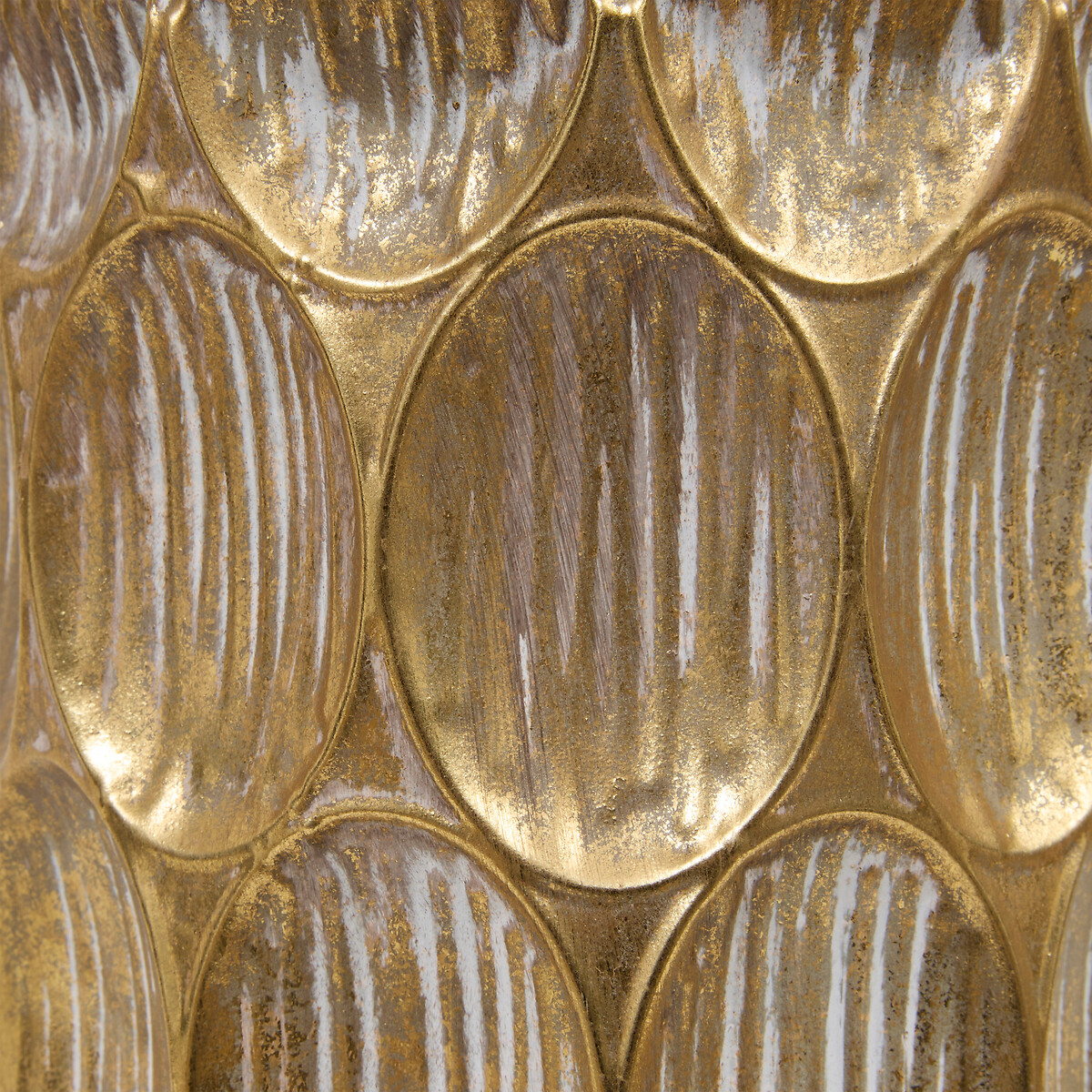 Jarr&oacute;n con textura BELLI dorado 60cm