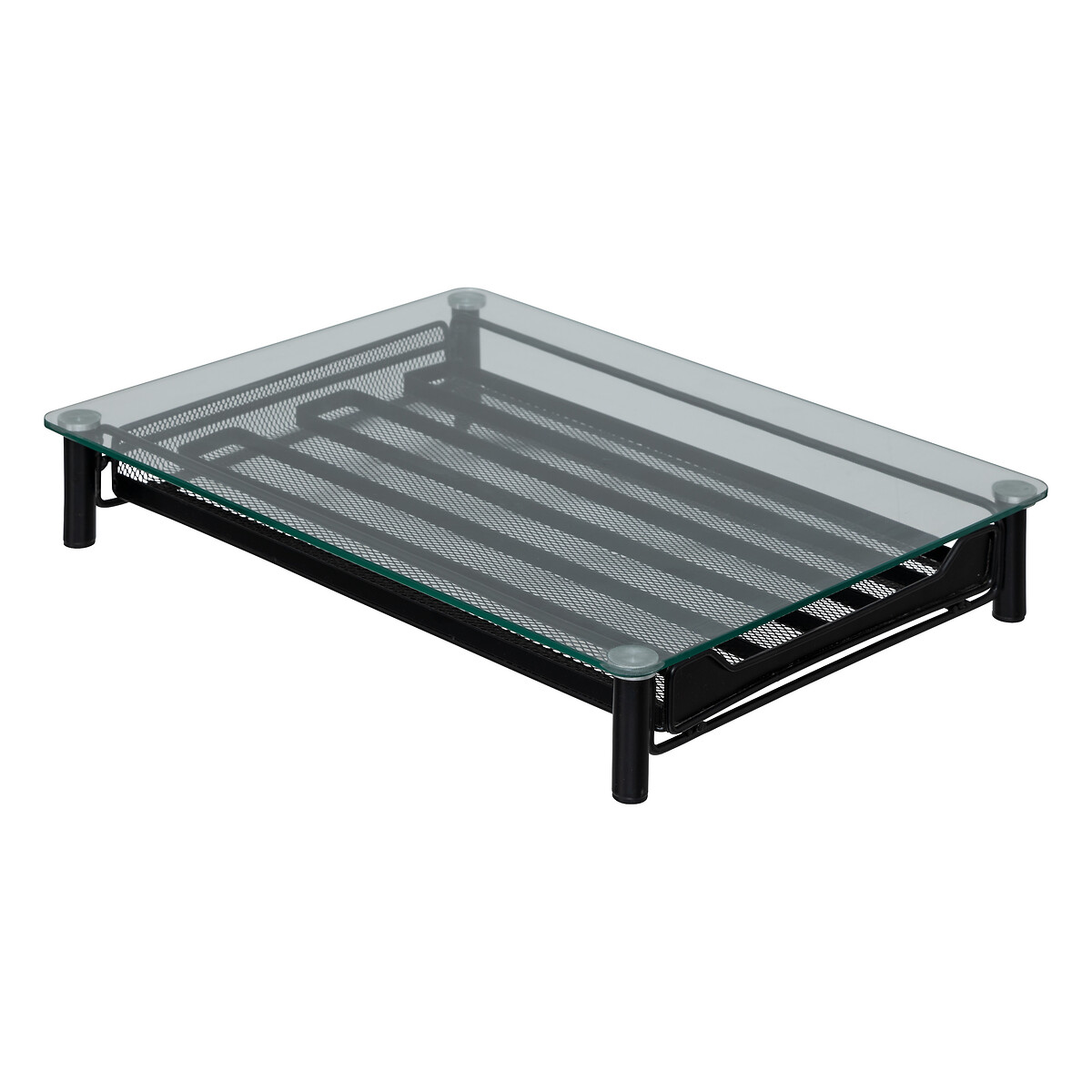 Soporte met&aacute;lico negro para 60 c&aacute;psulas de caf&eacute;