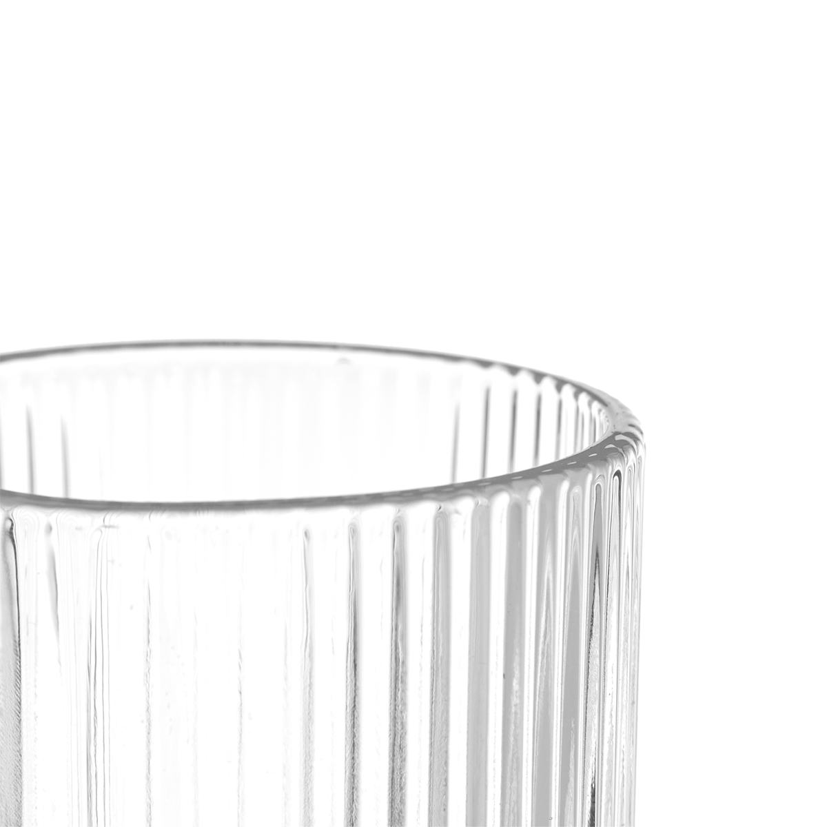 Vaso De Agua Rayas Transparente 43Cl