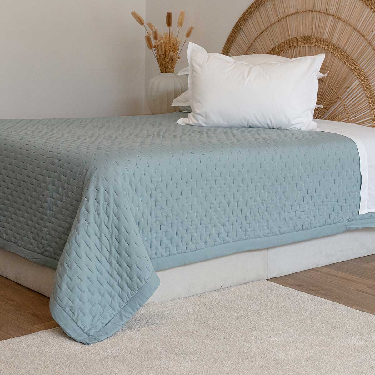 Edredón STOCKHOLM azul pastel 220x240cm