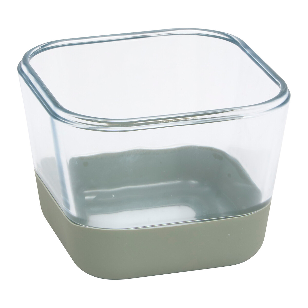 Herm&eacute;tico cuadrado SILIGLASS gris 0,8L