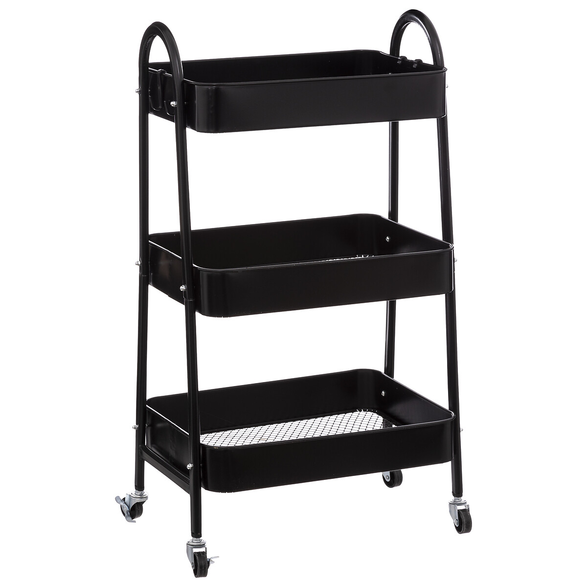Carrito auxiliar de cocina met&aacute;lico 3 baldas