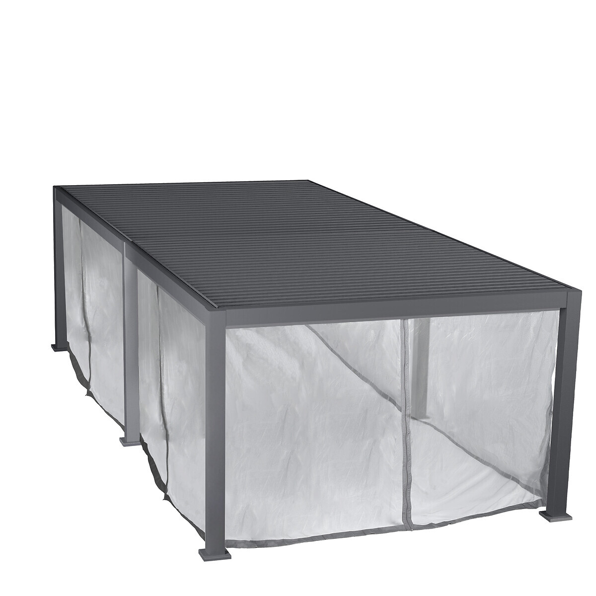 Cortinas y mosquiteras para pérgola ÉVORA graphite