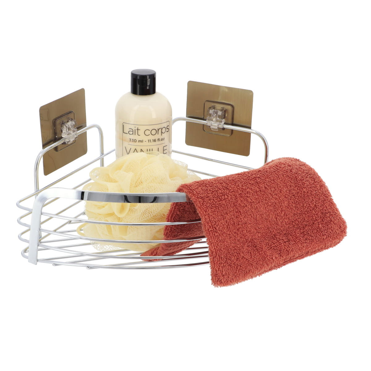 Soporte/Estante De Esquina De Acero Inox