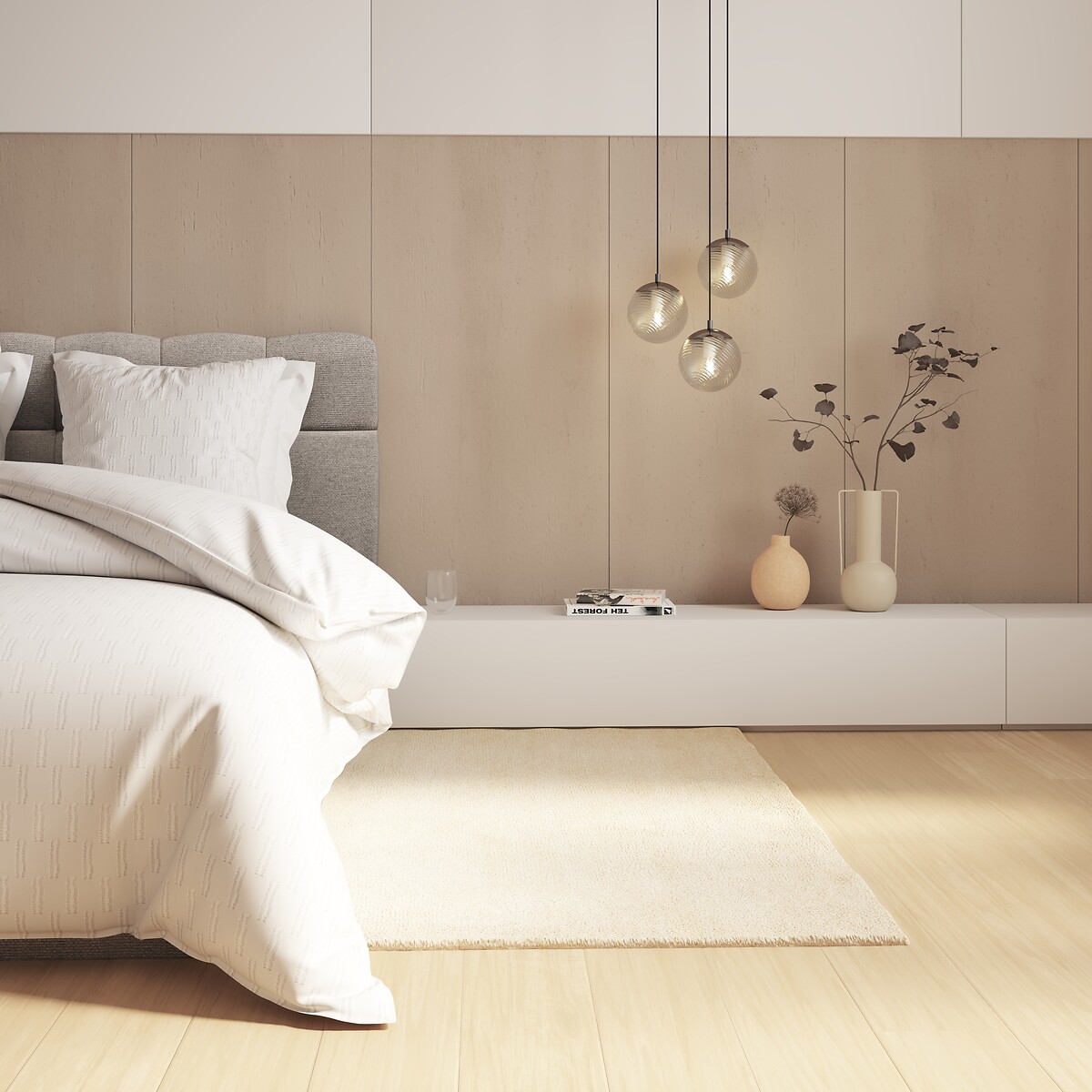 Panel decorativo CARY beige de poliresina 120cm