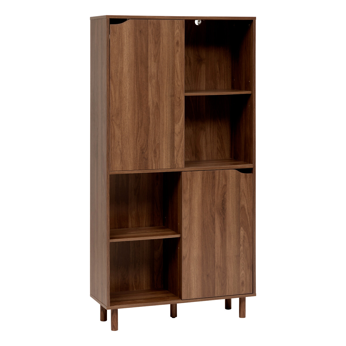 Estanter&iacute;a deslizante marr&oacute;n de madera 159,5cm