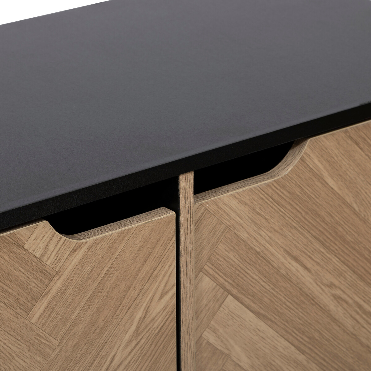 Estante mix CHEVRONS negrO con 6 m&oacute;dulos