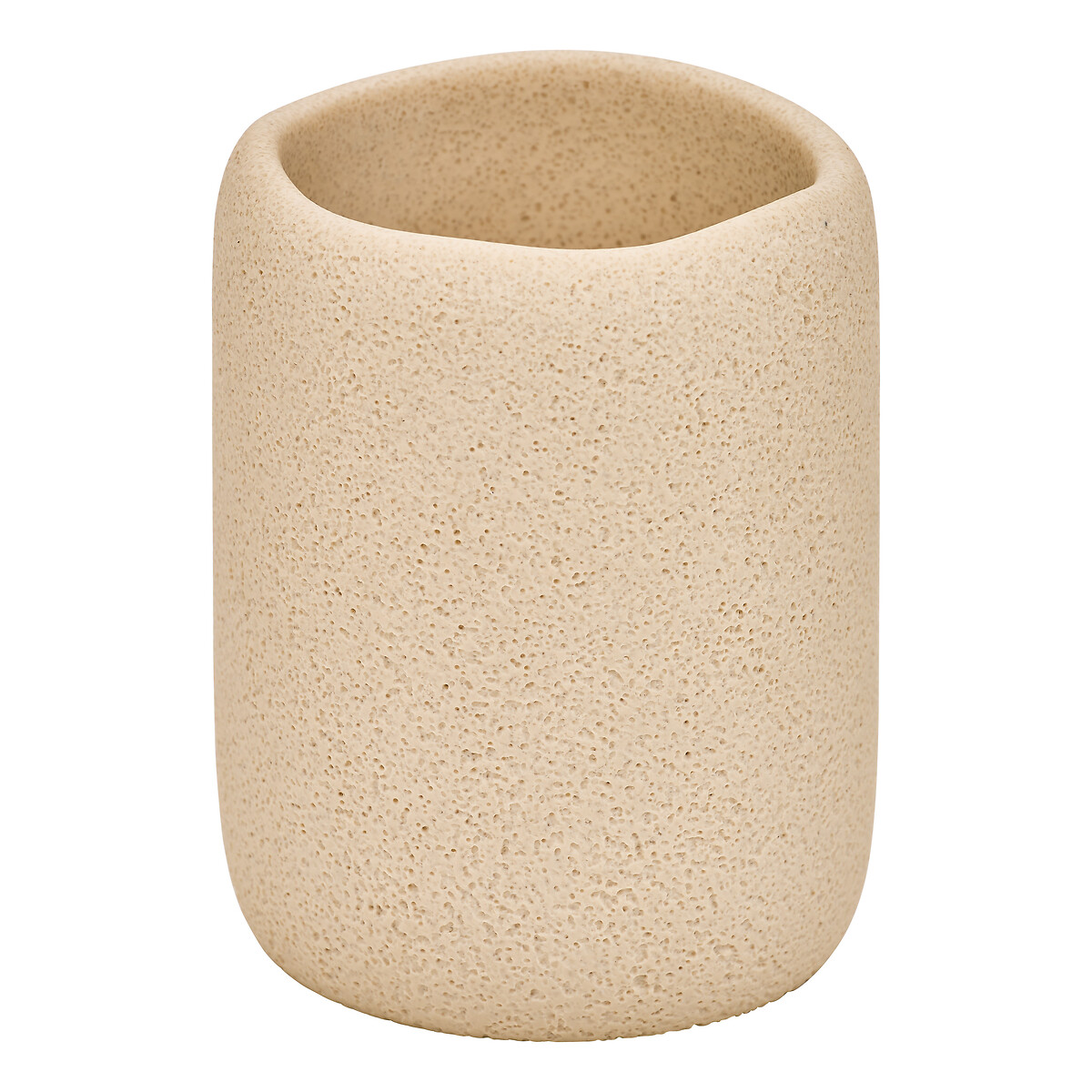 Vaso para cepillo de dientes OLEYA beige