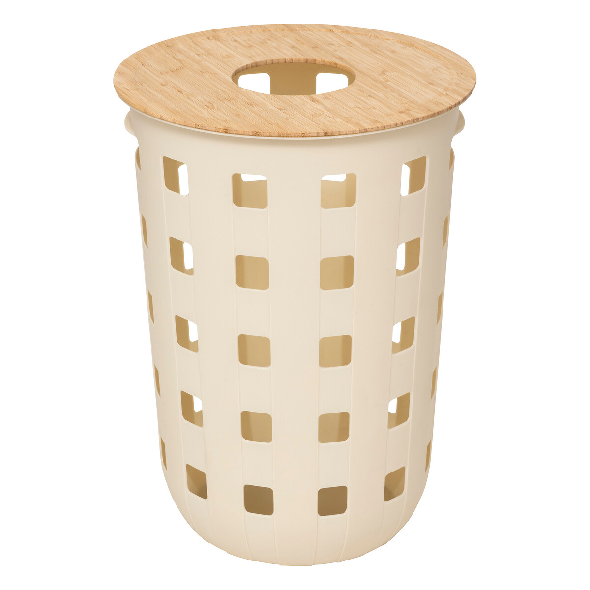 Cesto para ropa sucia HARMONY beige 60L