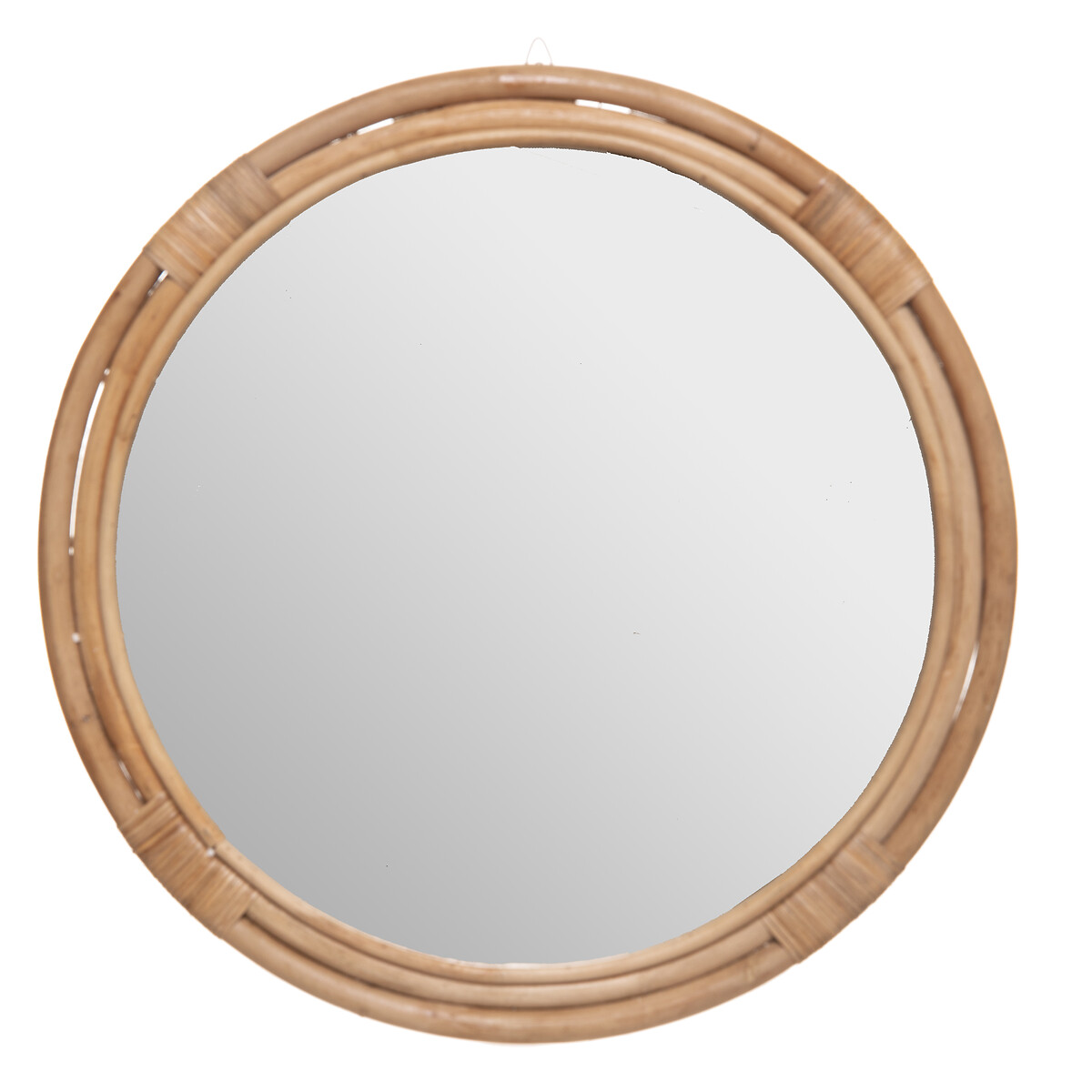 Espejo De Pared Farah Rat&aacute;n Beige 60Cm
