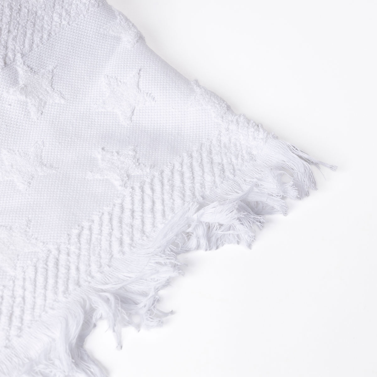 Toalla de mano blanca con estrellas 50x90cm