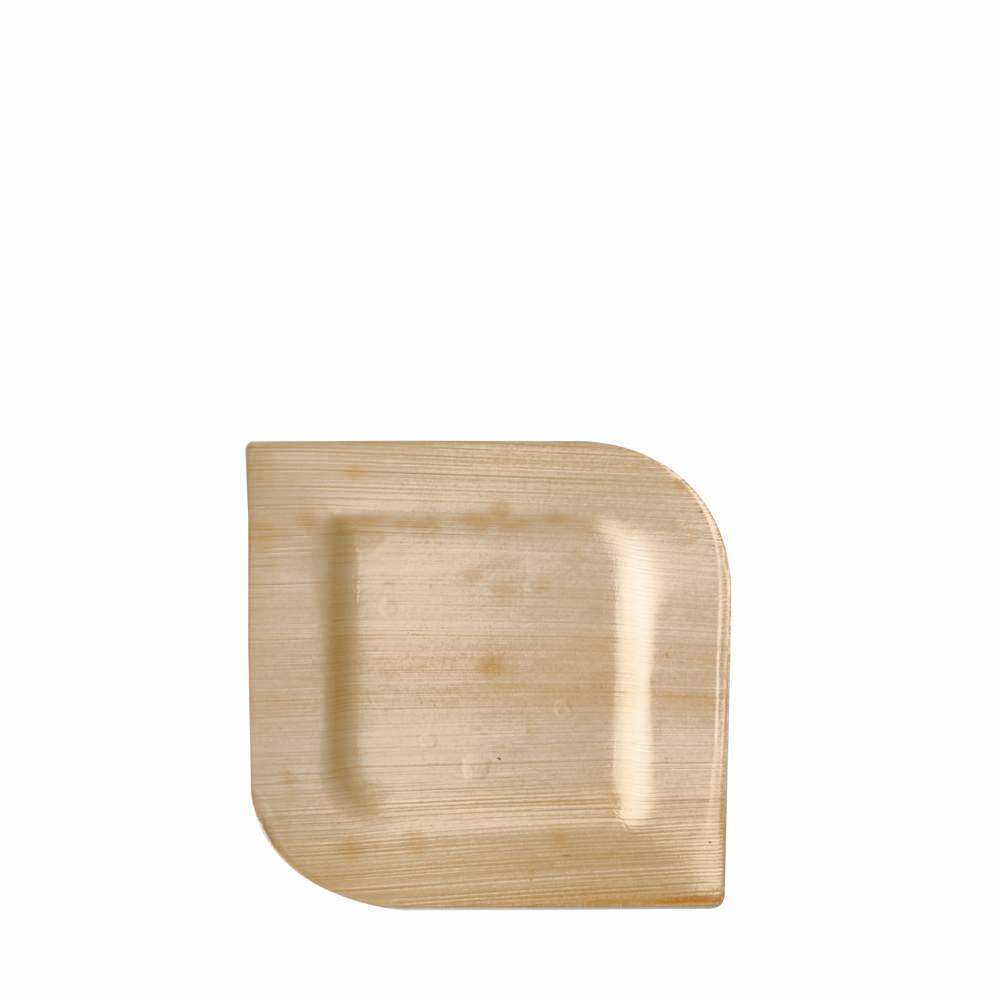 Juego 10 Platos Cuad. Hoja De Palma 15Cm