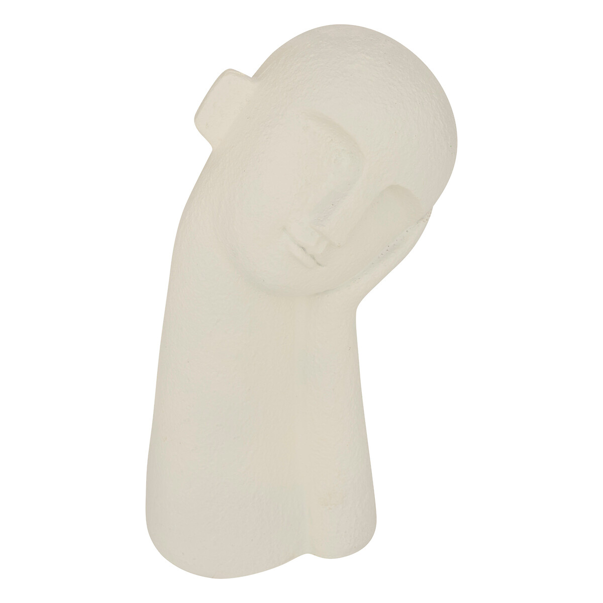 Figura en forma de rostro WONJ blanca