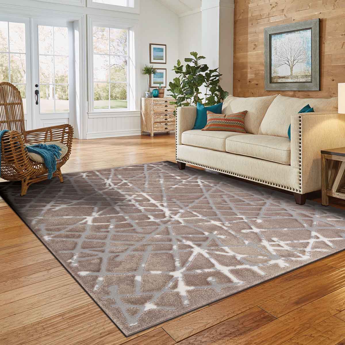 Alfombra Jad Beige 120x160Cm