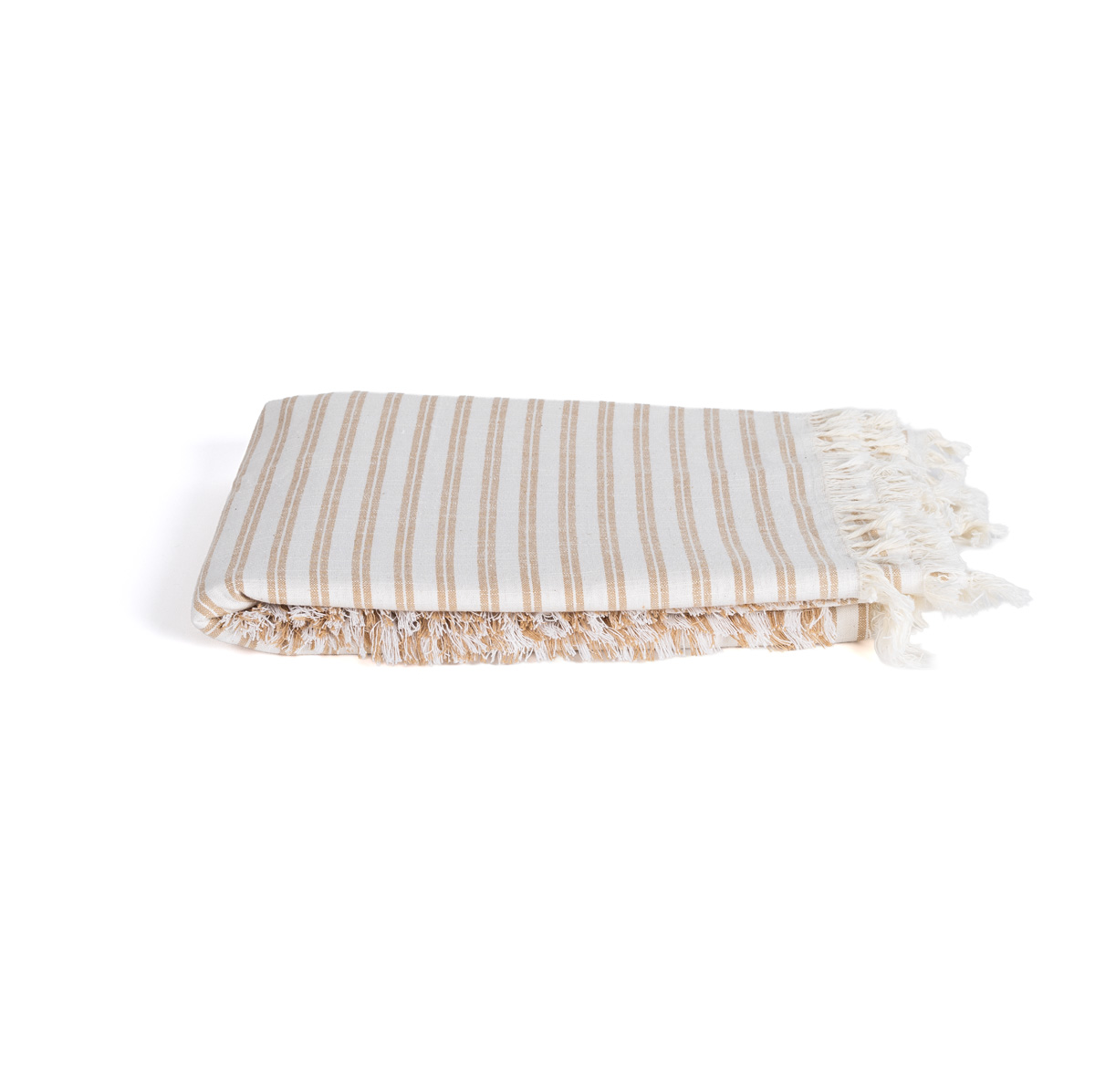 Mantel de mesa SLUB STRIPES beige 140x240cm