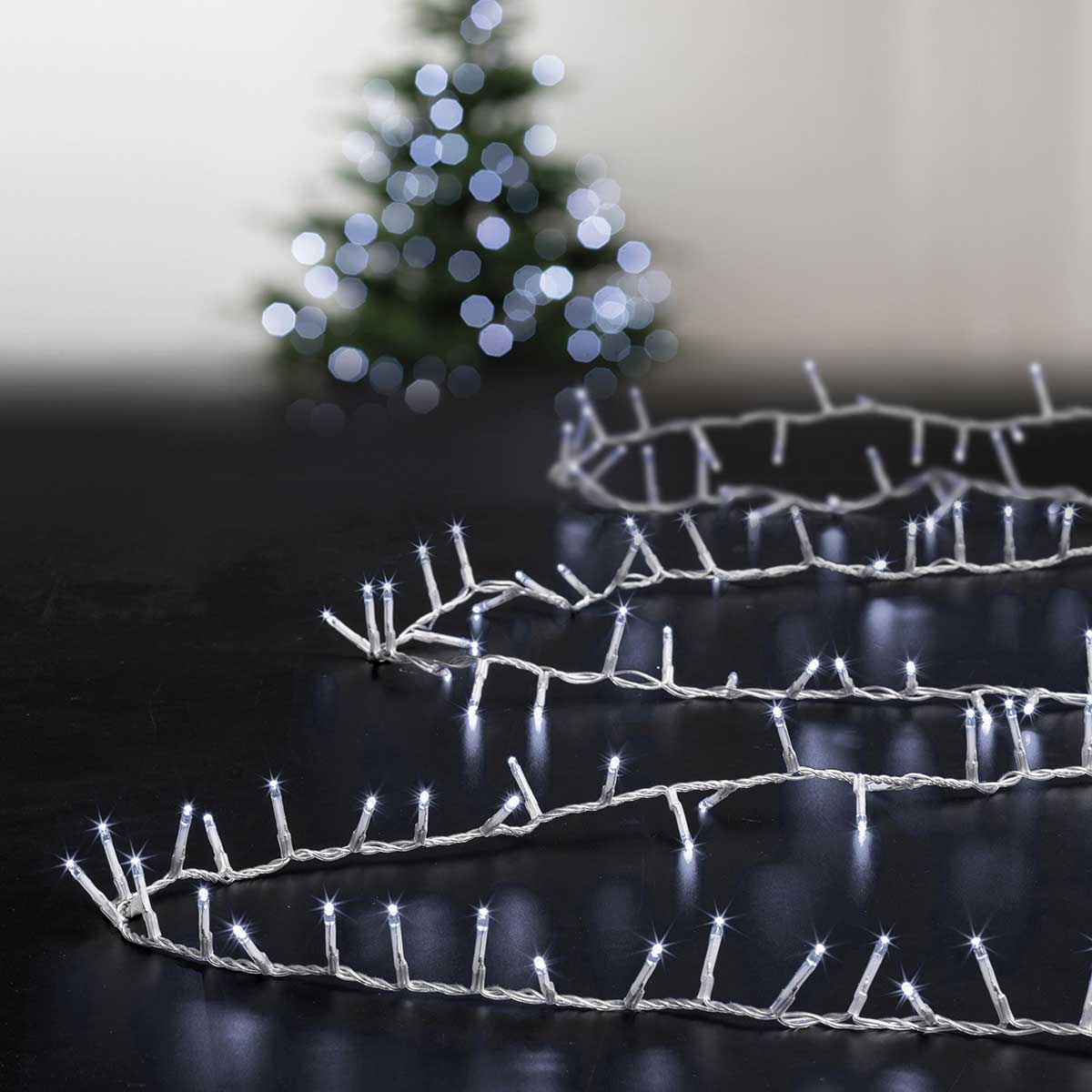 Série Luminosa De Natal Branco Frio 750 LEDs 18,75m