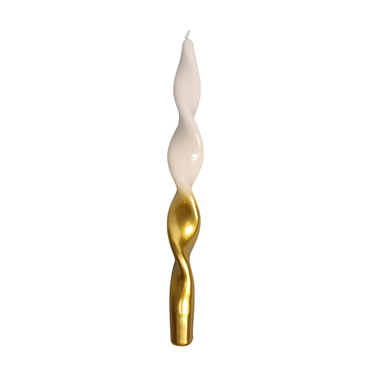 Juego de 2 velas dorado 25cm