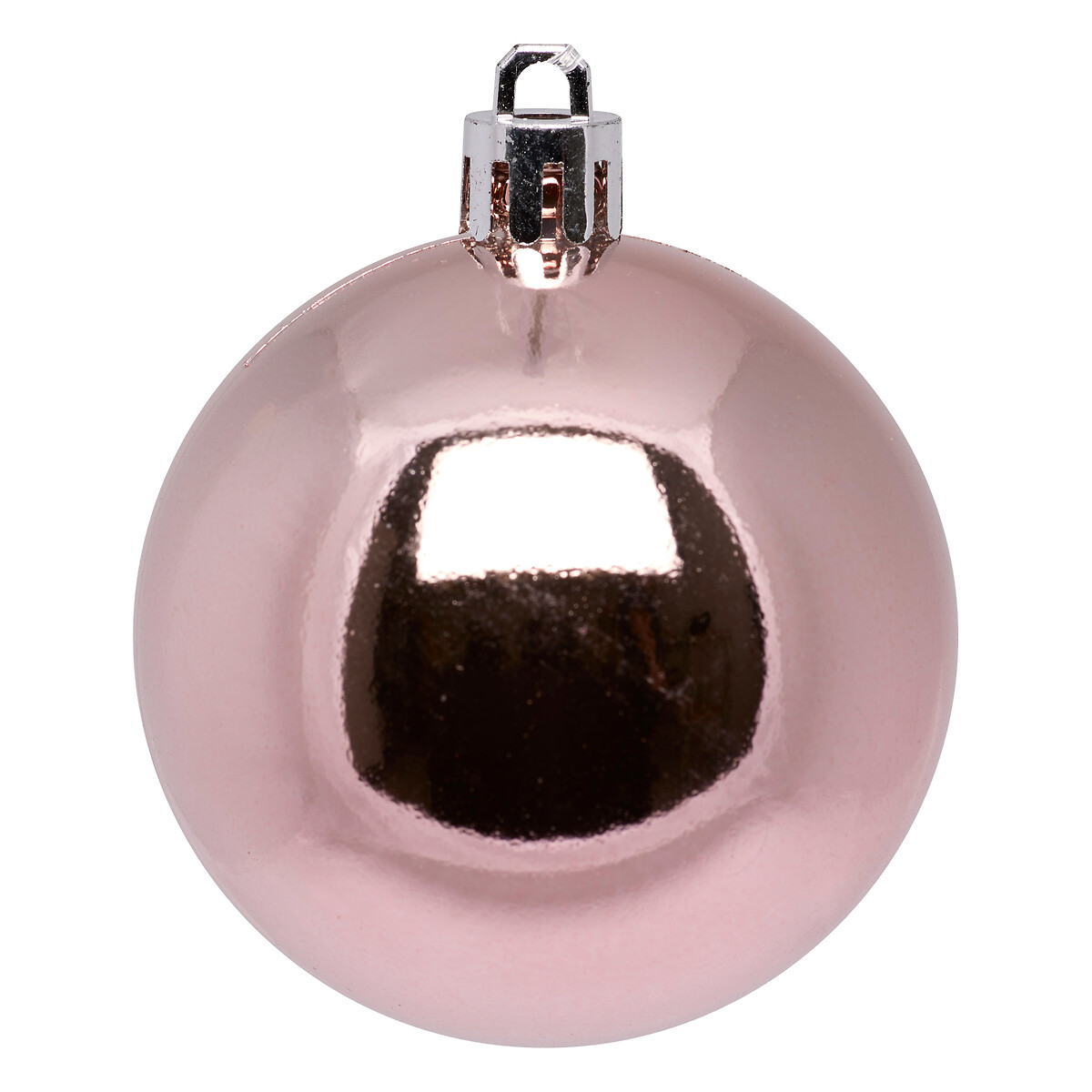 Set 25 bolas de Navidad rosa 6cm 