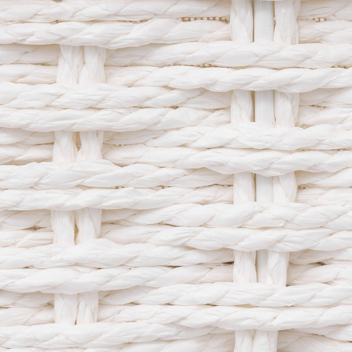 Cesta de almacenaje COSTA blanco c/tejido 23x32cm