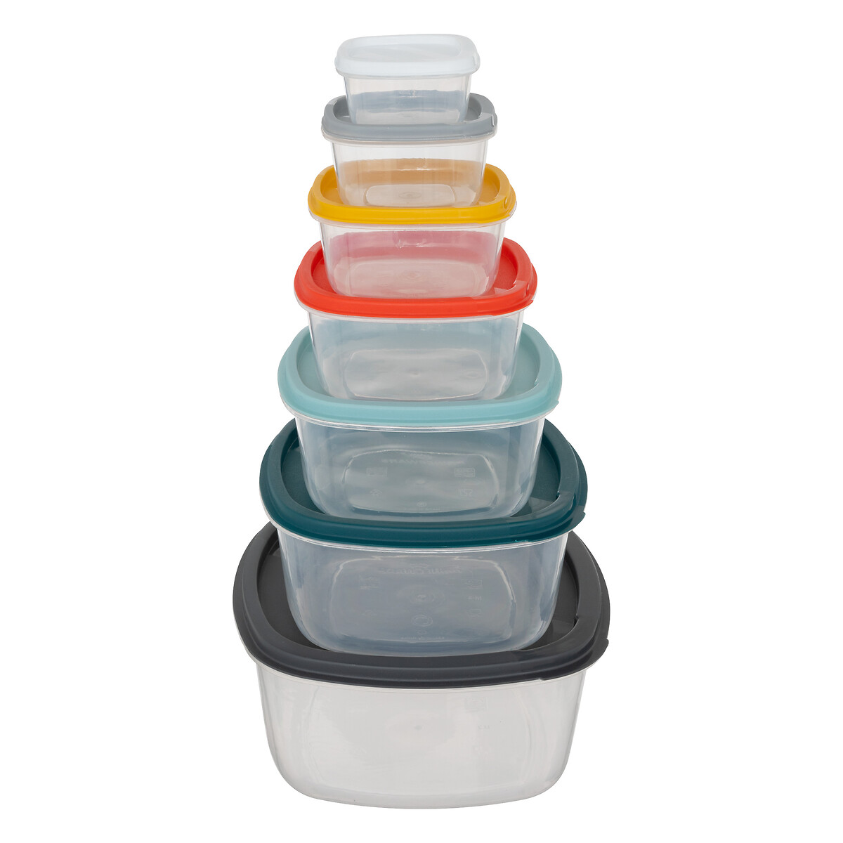Set de 7 recipientes cuadrados