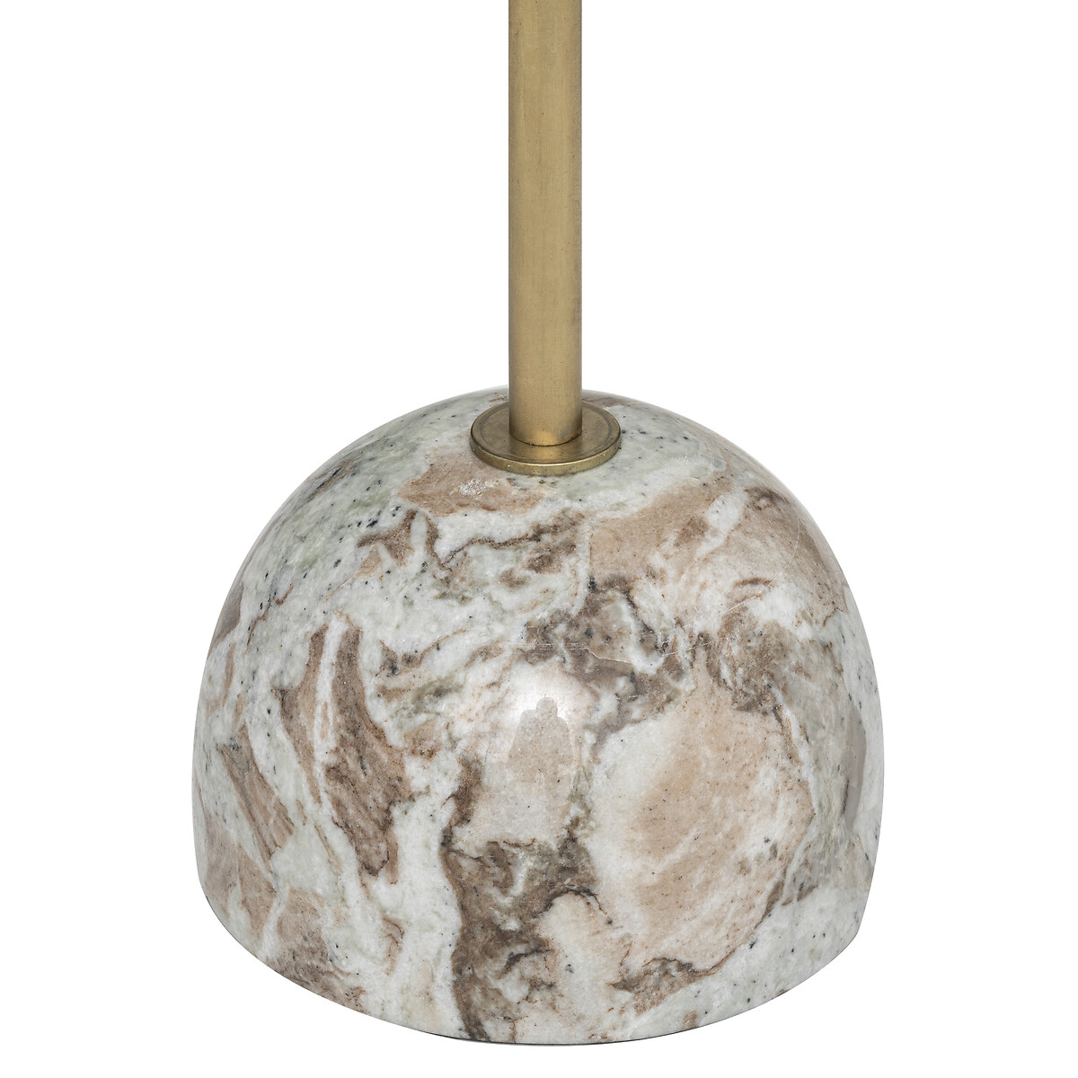 Mesa De Apoio Bege Dolce Riviera Em M&aacute;rmore 58cm