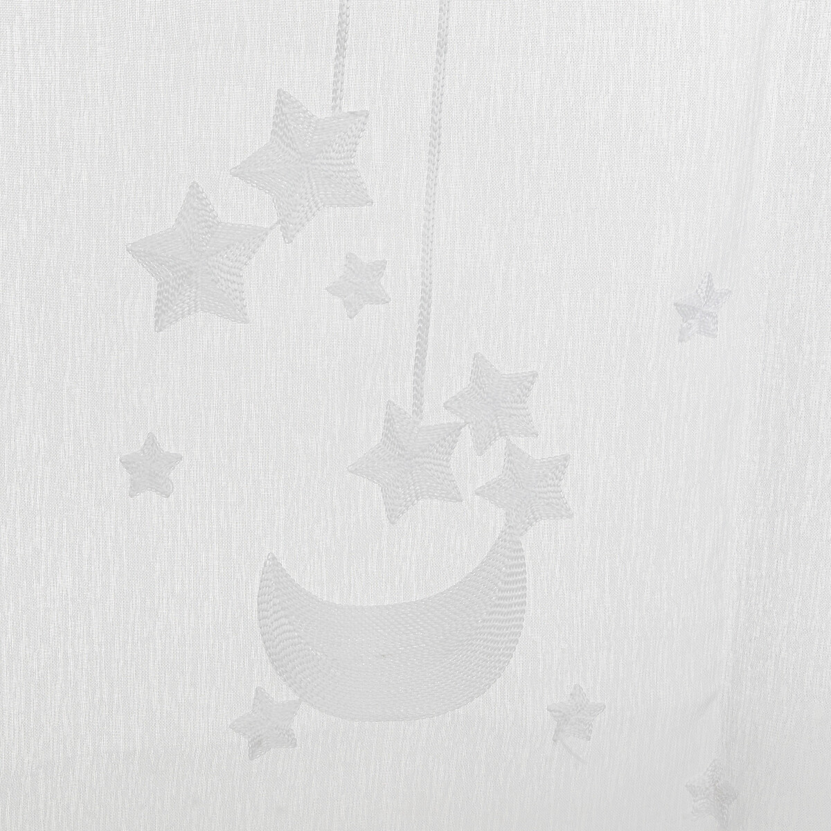Cortina Estrellas Bordado Blanco 140x240cm