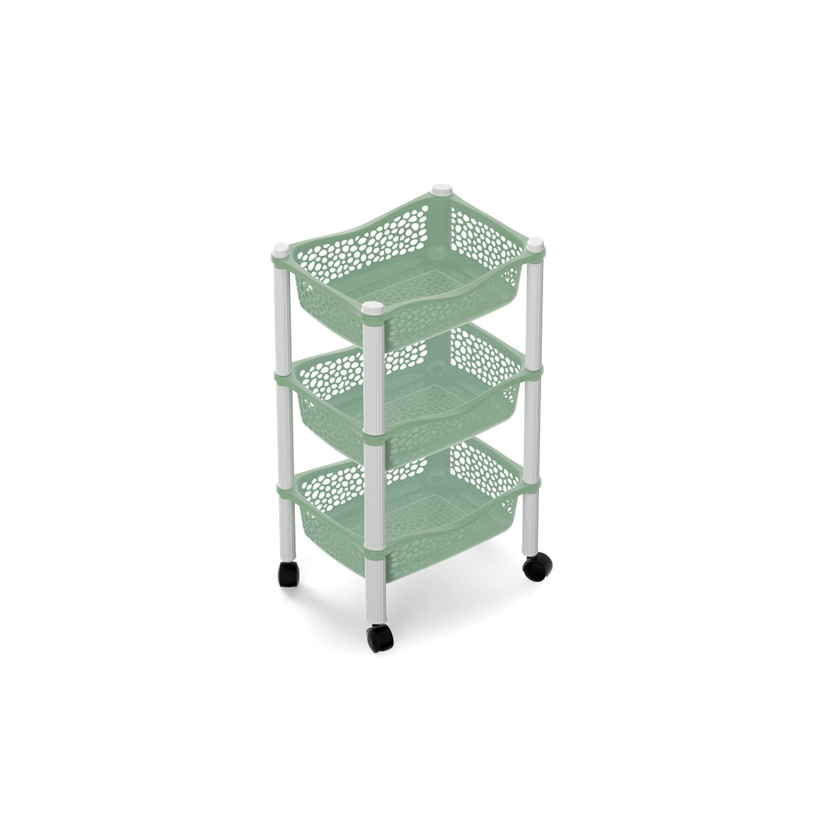 Carrito De Cocina Con 3 Cestas Althea