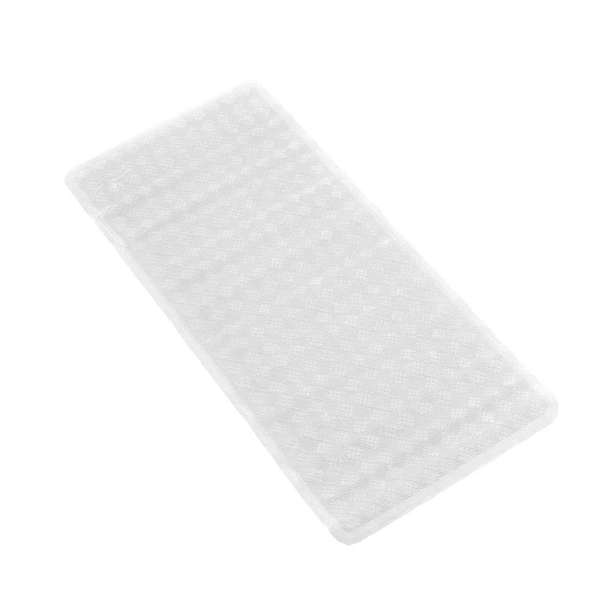 Alfombrilla De Ba&ntilde;o Antideslizante Blanco 34x74cm
