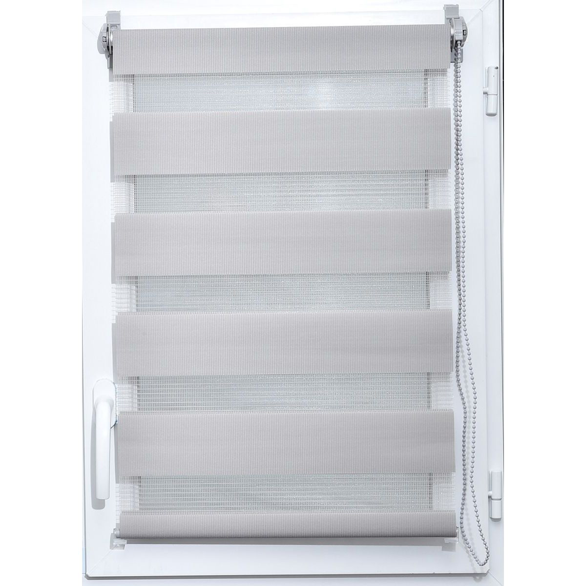 Estore Em Tecido Noite/Dia Cinza Claro 87x180cm