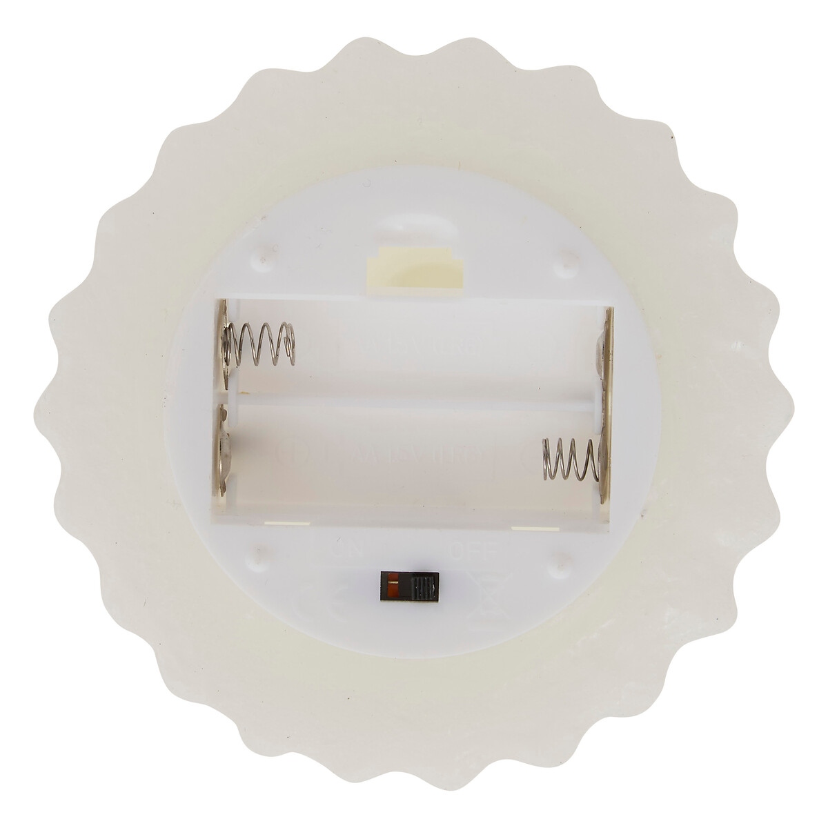 Vela árbol de Navidad led blanco 15,5cm 