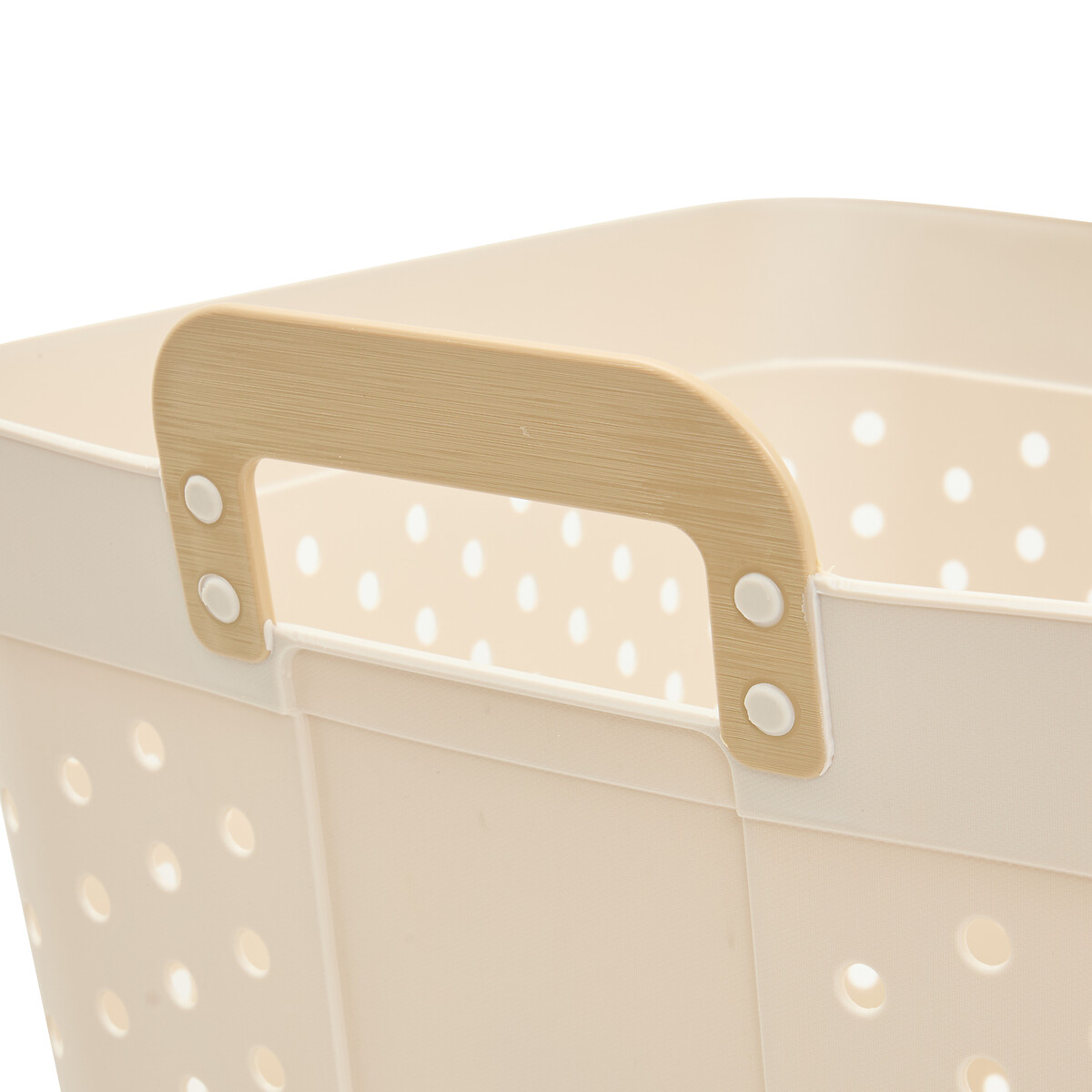 Cesta para ropa sucia CLAY blanca 74L