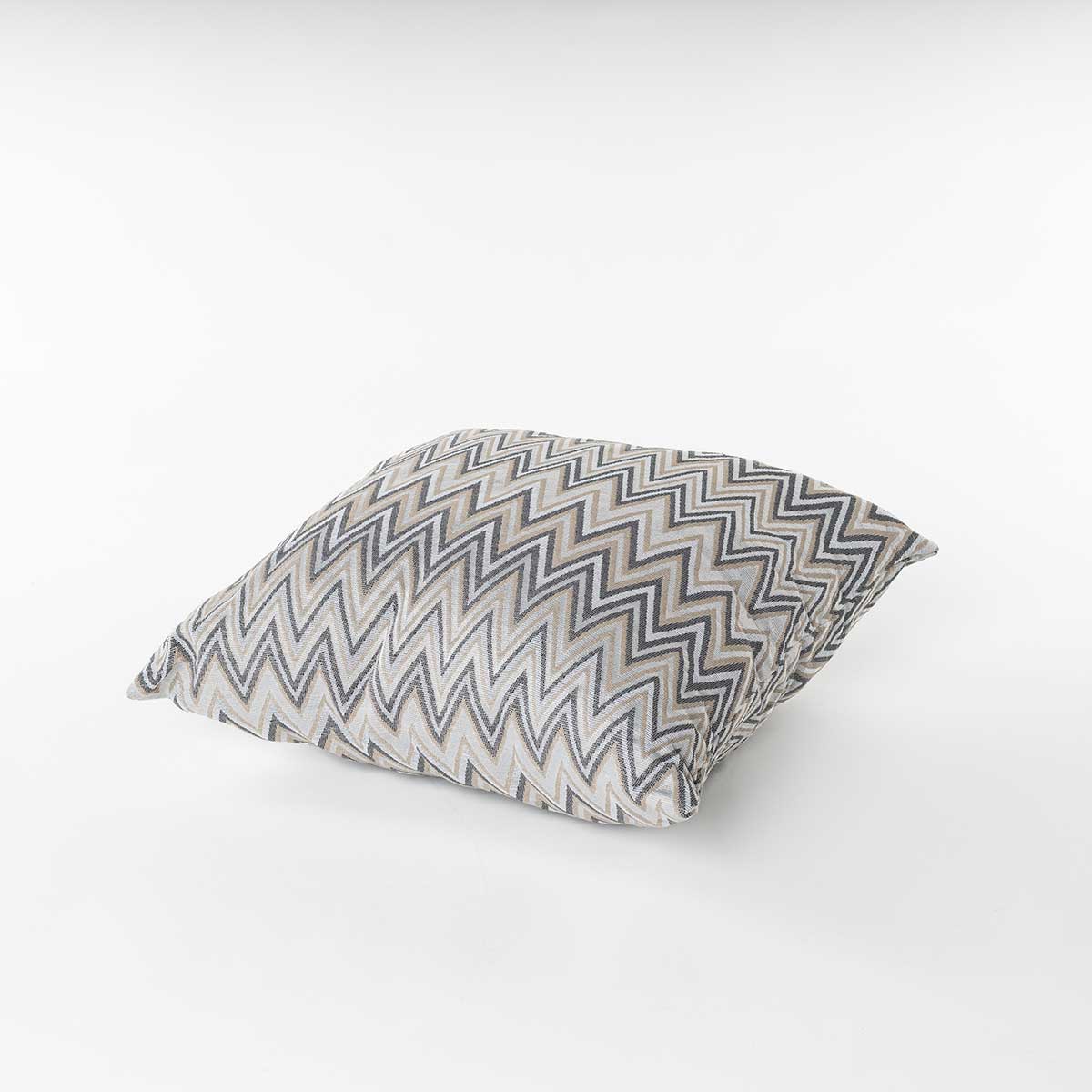 Coj&iacute;n decorativo VEXUS gris y beige 50x50cm