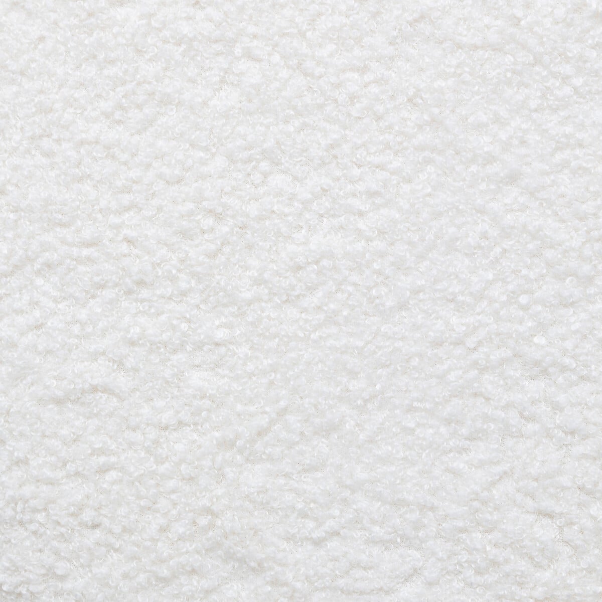 Puf tejido boucle blanco