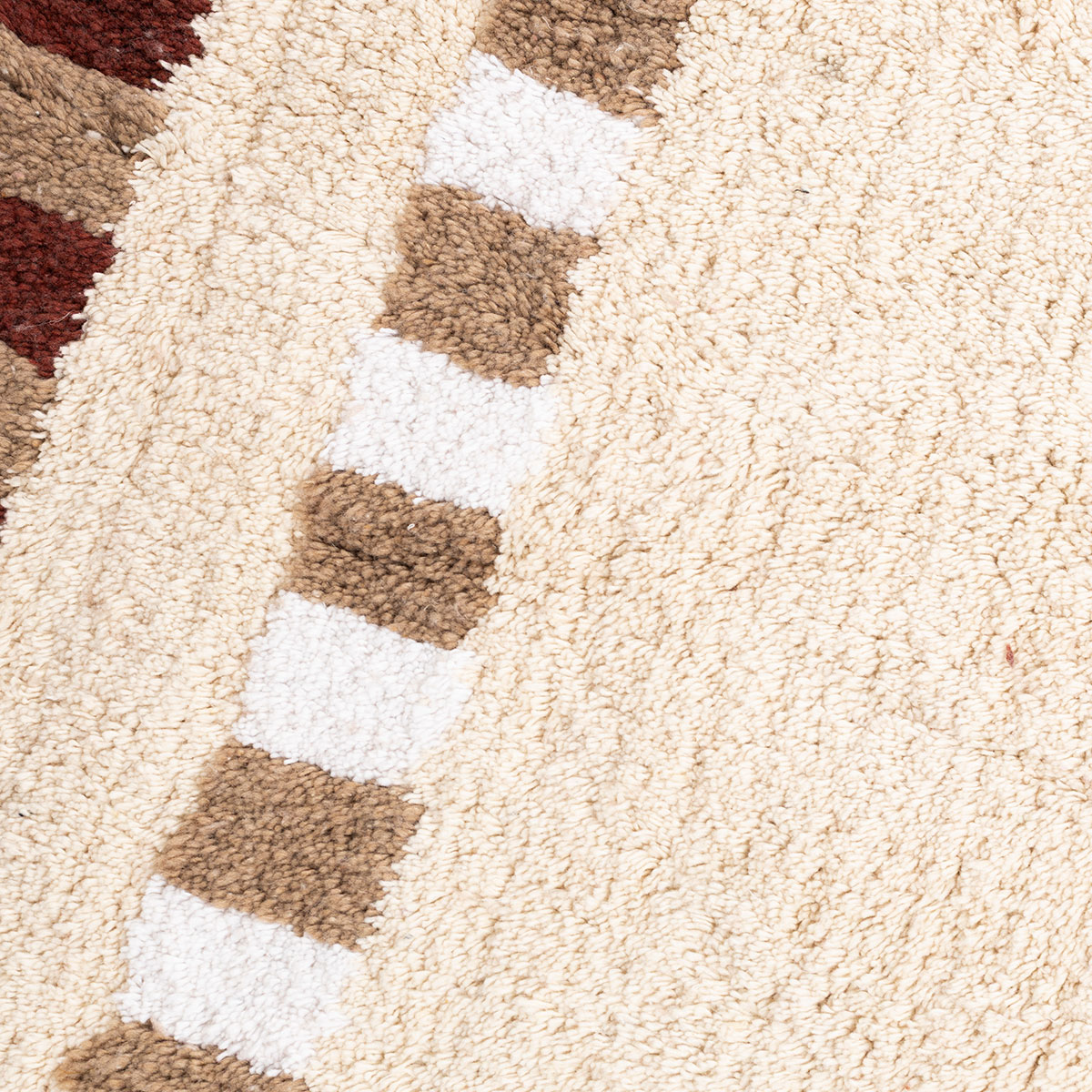 Alfombra de ba&ntilde;o FLORENCE de algod&oacute;n beige 50x80cm