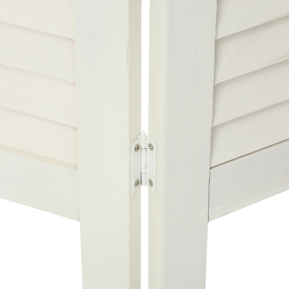 Biombo Madera Blanco 170x40Cm