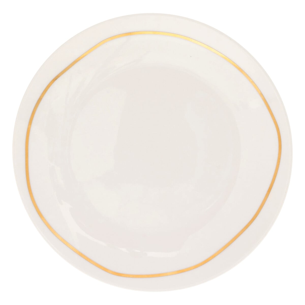 Plato de postre SELENA blanco de porcelana 18cm