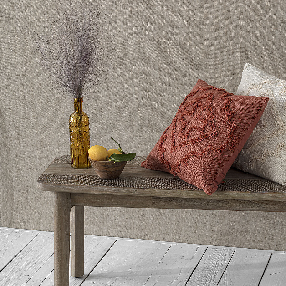 Cojín Inca Terracota 40x40Cm