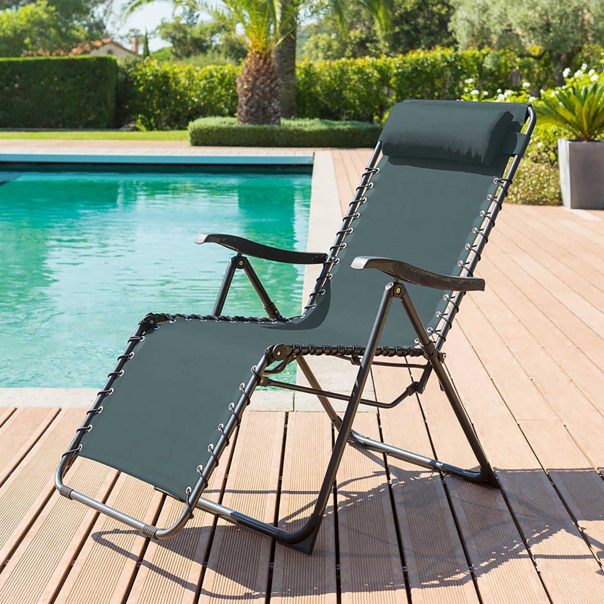 Silla relax SILOS azul canard