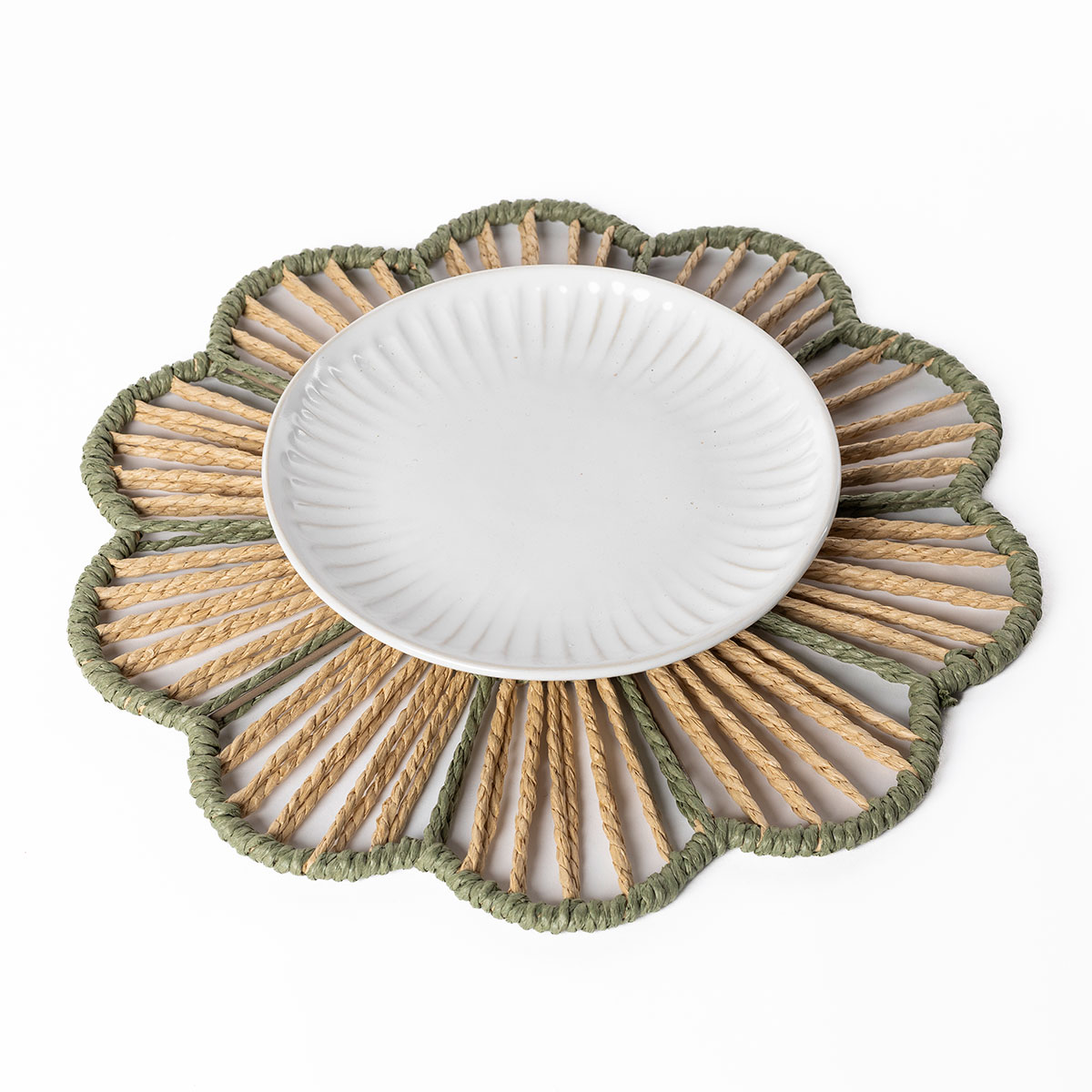 Mantel individual BLOOMY verde 38cm