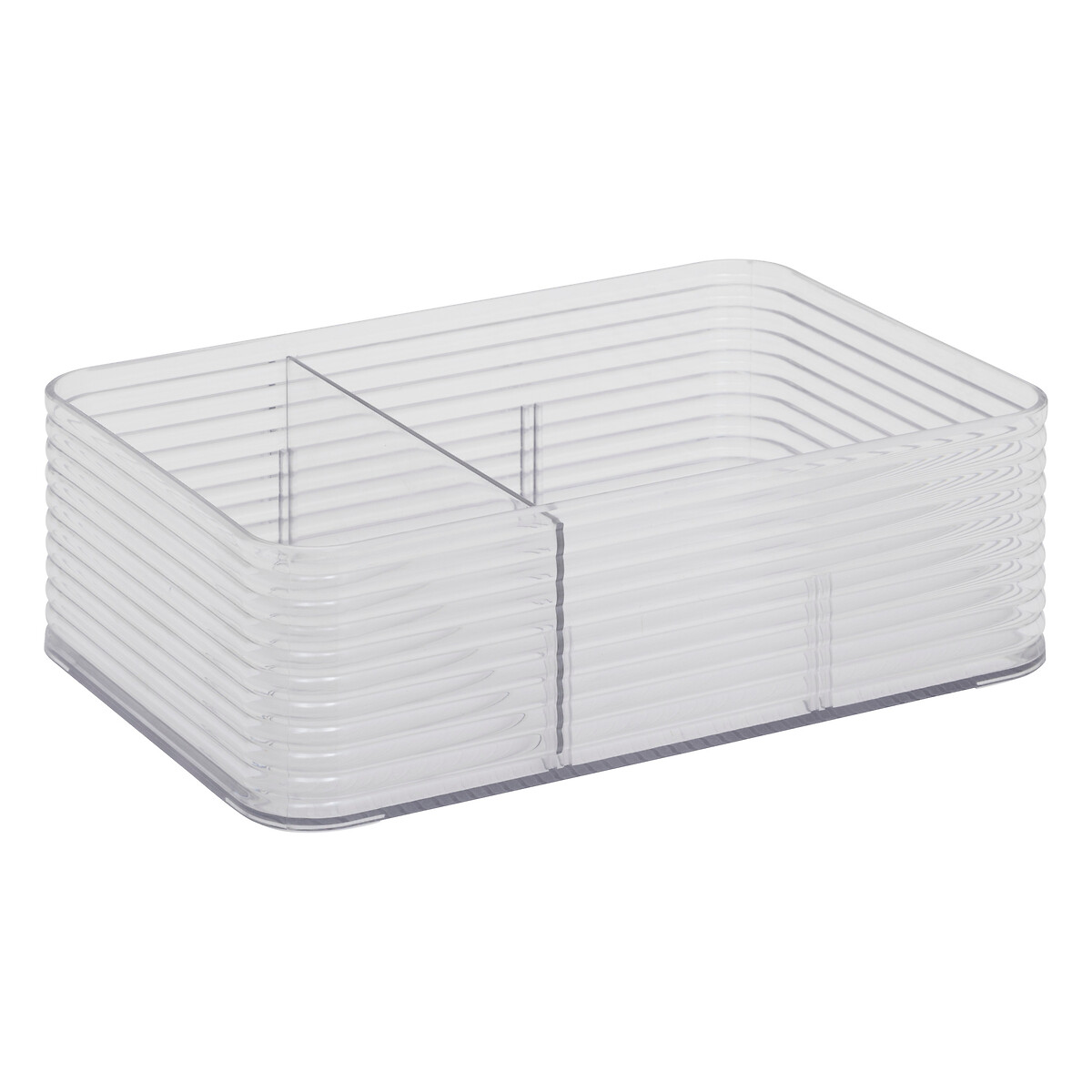 Caja de almacenje con 3 separaciones gris