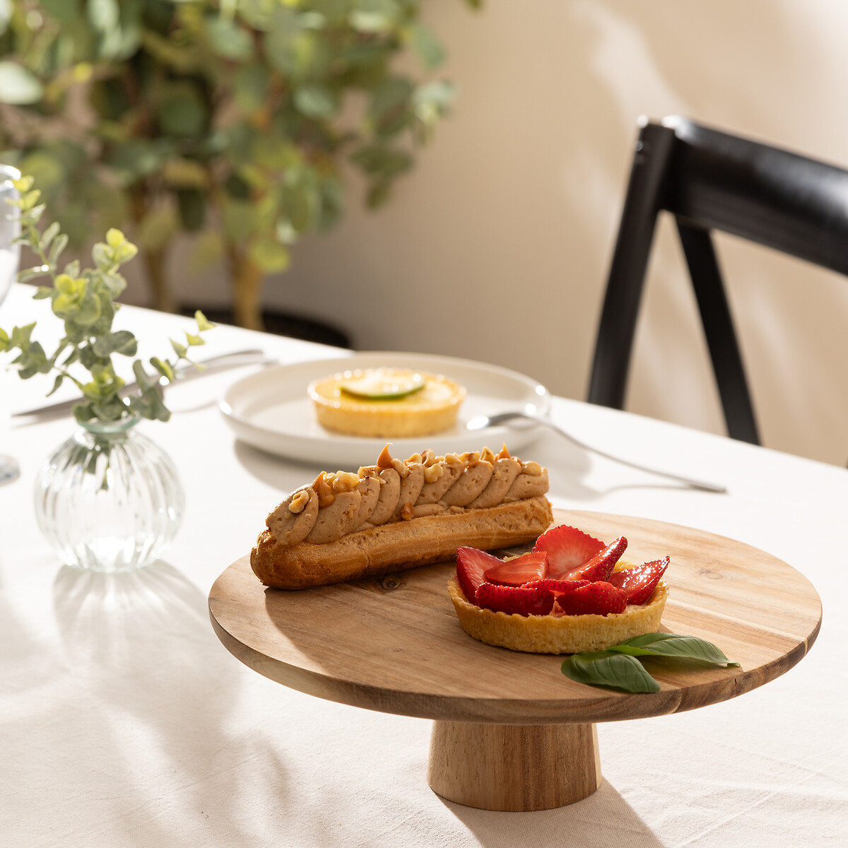 Plato De Tartas De Acacia 28Cm